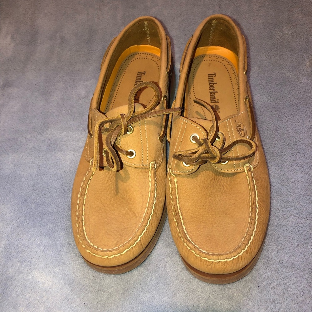 MENS BROWN TIMBERLAND BOAT SHOES